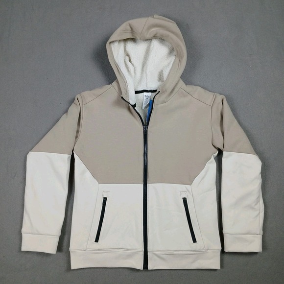 DSG Other - NWT DSG Boys Medium (10-12) Sport Sherpa Jacket Khaki Sand Long Sleeve Full Zip